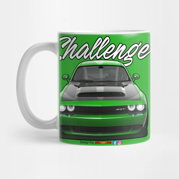 Challenger SRT Green by pjesusart by PjesusArt